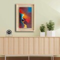Tablou decorativ, Ahsakca, Fundal: 100% MDF de arțar (Grosime: 2,7 mm) Vopsea: 100% MDF (Grosime: 5 mm, Multicolor