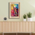 Tablou decorativ, Ahsakca, Fundal: 100% MDF de arțar (Grosime: 2,7 mm) Vopsea: 100% MDF (Grosime: 5 mm, Multicolor