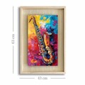 Tablou decorativ, Ahsakca, Fundal: 100% MDF de arțar (Grosime: 2,7 mm) Vopsea: 100% MDF (Grosime: 5 mm, Multicolor