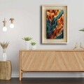 Tablou decorativ, Ahsakca, Fundal: 100% MDF de arțar (Grosime: 2,7 mm) Vopsea: 100% MDF (Grosime: 5 mm, Multicolor