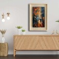 Tablou decorativ, Ahsakca, Fundal: 100% MDF de arțar (Grosime: 2,7 mm) Vopsea: 100% MDF (Grosime: 5 mm, Multicolor
