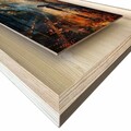 Tablou decorativ, Ahsakca, Fundal: 100% MDF de arțar (Grosime: 2,7 mm) Vopsea: 100% MDF (Grosime: 5 mm, Multicolor