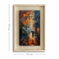 Tablou decorativ, Ahsakca, Fundal: 100% MDF de arțar (Grosime: 2,7 mm) Vopsea: 100% MDF (Grosime: 5 mm, Multicolor