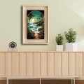 Tablou decorativ, Ahsakca, Fundal: 100% MDF de arțar (Grosime: 2,7 mm) Vopsea: 100% MDF (Grosime: 5 mm, Multicolor