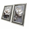 Tablou decorativ (2 Pieces), 2P4363Kromgumusct, Lemn masiv (Grosime: 2,5 cm, Multicolor