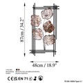 Decoratiune de perete, Daiyu 3, Dimensiuni: 48 x 87 x 4 cm, Multicolor