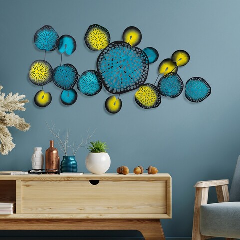Decoratiune de perete, Nenuharps 1, Dimensiuni: 125 x 62 x 4 cm, Multicolor