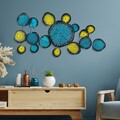 Decoratiune de perete, Nenuharps 1, Dimensiuni: 125 x 62 x 4 cm, Multicolor