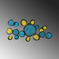 Decoratiune de perete, Nenuharps 1, Dimensiuni: 125 x 62 x 4 cm, Multicolor