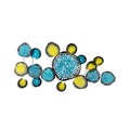 Decoratiune de perete, Nenuharps 1, Dimensiuni: 125 x 62 x 4 cm, Multicolor