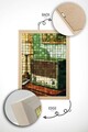 Tablou decorativ, Popmosaıc10, MDF, Multicolor