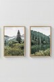 Tablou decorativ (2 Pieces), Artcerceve5, MDF, Multicolor