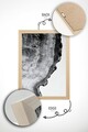Set 2 tablouri decorative, Ersy2Lımodel13-Ahsap, Vopsea: 100% MDF (grosime: 2,7 mm), Multicolor