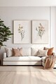 Set 2 tablouri decorative, Ersy2Lımodel14-Ahsap, Vopsea: 100% MDF (grosime: 2,7 mm), Multicolor
