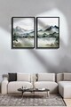 Tablou decorativ (2 Pieces), Ersy2L Model24 - Negru, MDF (Grosime: 2,7 mm, Multicolor