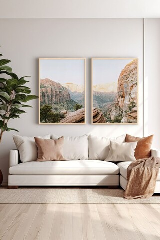 Tablou decorativ (2 Pieces), Ersy2Lımodel28-Lemn, MDF (Grosime: 2,7 mm, Multicolor