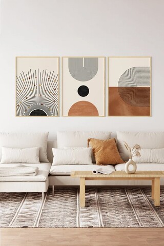 Tablou decorativ (3 Pieces), 3Dartsohoset3, MDF, Multicolor