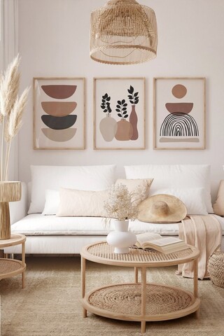 Tablou decorativ (3 Pieces), 3Dartsohoset30, MDF, Multicolor