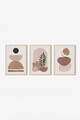 Tablou decorativ (3 Pieces), 3Dartsohoset50, MDF, Multicolor