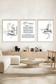 Tablou decorativ (3 Pieces), Artsycllct3, MDF, Multicolor