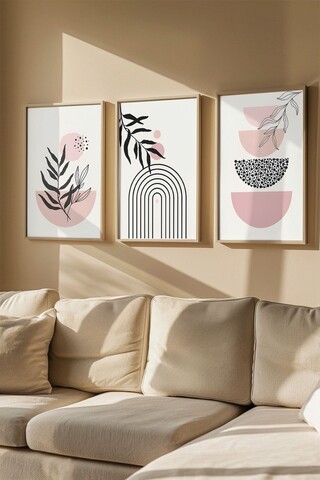 Tablou decorativ (3 Pieces), Artvmodel2-Ahsap, MDF (Grosime: 2,7 mm, Multicolor