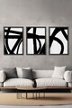 Set 3 tablouri decorative, Ersy3Syhcrv67, MDF, Multicolor