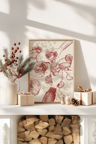 Tablou decorativ, Nwyearsngmdl20, MDF, Multicolor