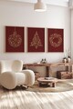 Tablou decorativ (3 Pieces), Nwyearmdl10, MDF, Multicolor