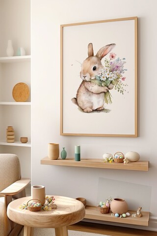 Tablou decorativ, Arteastermodel28-3348, MDF (Grosime: 2,7 mm, Multicolor