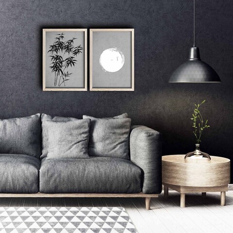 Tablou decorativ (2 Pieces), 2PKCT-009, Lemn, Multicolor