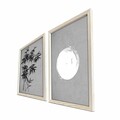 Tablou decorativ (2 Pieces), 2PKCT-009, Lemn, Multicolor