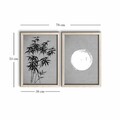Tablou decorativ (2 Pieces), 2PKCT-009, Lemn, Multicolor