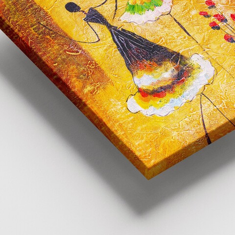 Tablou decorativ, DEV03018100140, Lemn (Grosime: 3-4 cm, Multicolor