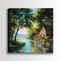 Tablou decorativ, DEV10707-140140, Cadru: 100% LEMN (Grosime: 3-4 cm), Multicolor