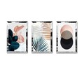 Tablou decorativ MDF-Plexiglas (3 bucăți), Huhu409, Ramă: 100% plexiglas , Multicolor