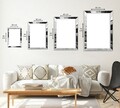 Tablou decorativ MDF-Plexiglas (3 bucăți), Huhu409, Ramă: 100% plexiglas , Multicolor