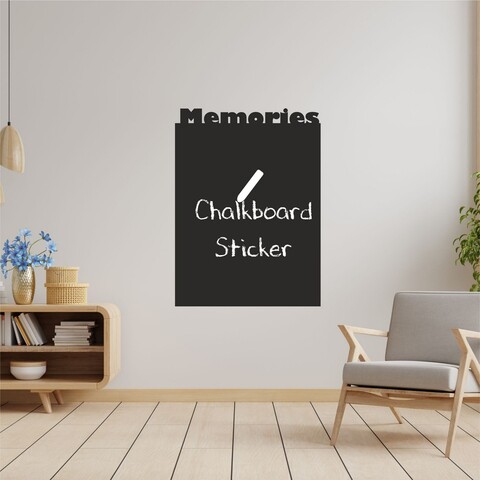 Sticker decorativ, MY-00110, Autocolant tablă, Negru