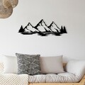 Decoratiune de perete, Nino, Dimensiuni: 68,5 x 23,5 cm, Negru
