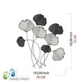 Decoratiune de perete, Vuzuh 2, Dimensiuni: 76 x 5 x 70 cm, Multicolor