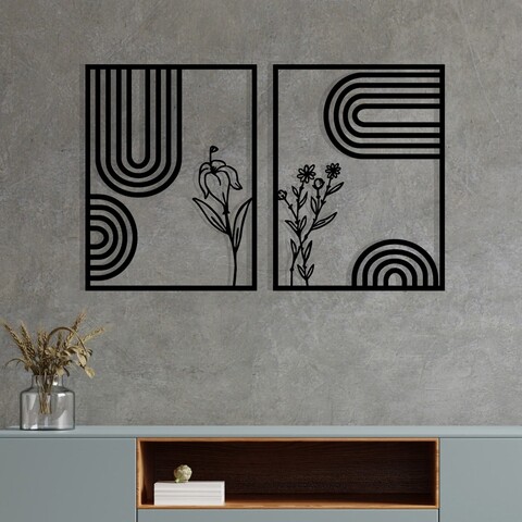 Decoratiune de perete, Dolce Mate, Dimensiuni: 92 x 60 cm, Negru