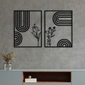 Decoratiune de perete, Dolce Mate, Dimensiuni: 92 x 60 cm, Negru