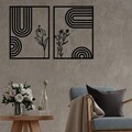 Decoratiune de perete, Dolce Mate, Dimensiuni: 92 x 60 cm, Negru