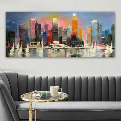 Tablou decorativ, YTY103354011591_50120, Lemn (Grosime: 3 cm, Multicolor