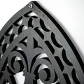 Decoratiune de perete, CRY021, Dimensiune: 26 x 15 cm (2 bucăți), Negru