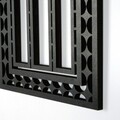 Decoratiune de perete, CRY021, Dimensiune: 26 x 15 cm (2 bucăți), Negru