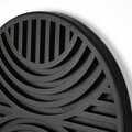 Decoratiune de perete, ART140, Dimensiuni: 33 x 33 x 2 cm, Negru