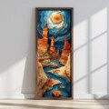 Tablou decorativ, LONG012-S/120-40, Imprimat UV, Multicolor