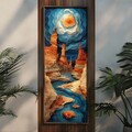 Tablou decorativ, LONG012-S/120-40, Imprimat UV, Multicolor