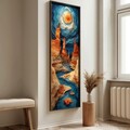 Tablou decorativ, LONG012-S/120-40, Imprimat UV, Multicolor