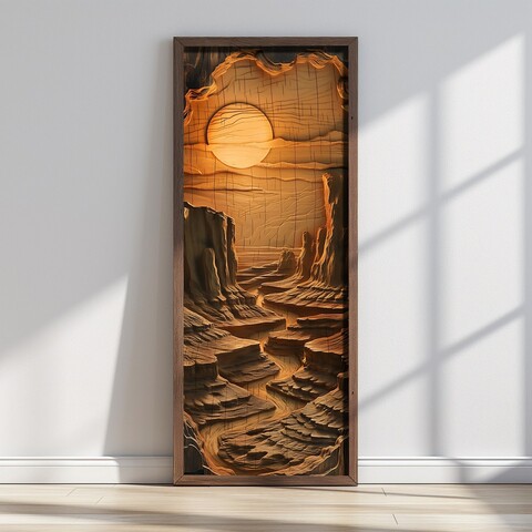 Tablou decorativ, LONG021-S/120-40, Imprimat UV, Multicolor